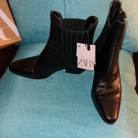 NWT ZARA cowboy boots size 37 - Picture 4 of 4